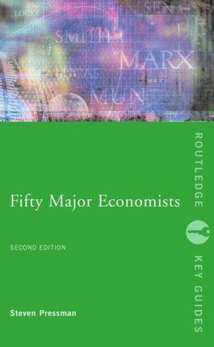 Cover of Fifty major economists by Steven Pressman