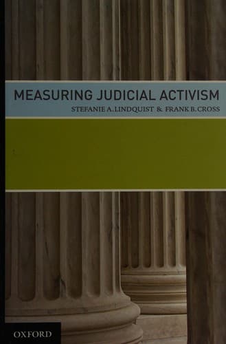 Cover of Measuring judicial activism by Stefanie A. Lindquist