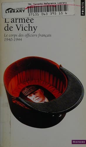 Cover of Armee de Vichy by Robert O. Paxton