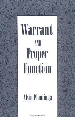 Cover of Warrant and proper function by Alvin Plantinga
