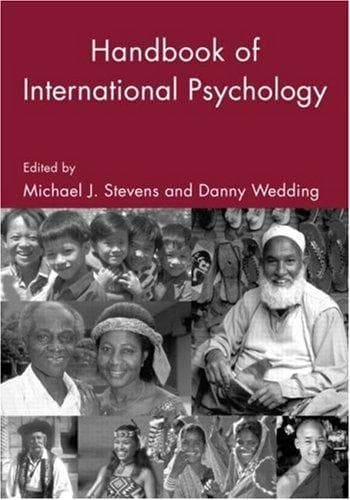 Cover of The Handbook of International Psychology by Danny Wedding