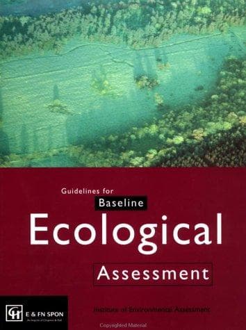 Cover of Guidelines for baseline ecological assessment by Institute of Environmental Assessment (Great Britain)