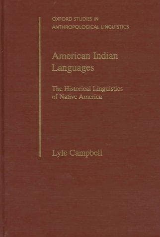 Cover of American Indian languages by Lyle Campbell