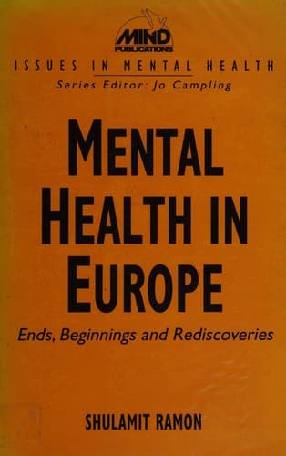 Cover of Mental health in Europe by Shulamit Ramon