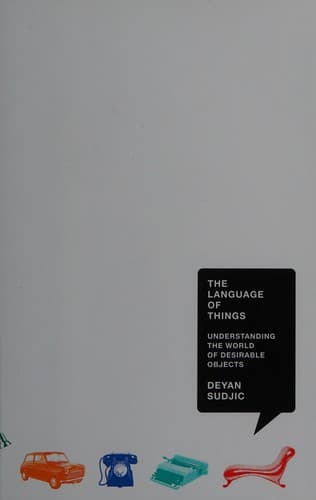 Cover of The language of things by Deyan Sudjic