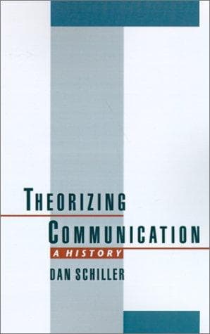 Cover of Theorizing communication by Dan Schiller