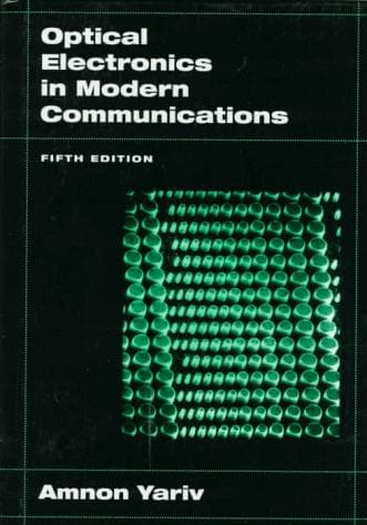 Cover of Optical electronics in modern communications by Amnon Yariv