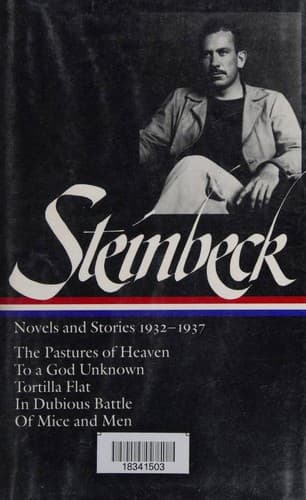 Cover of Novels and Stories 1932-1937 (In Dubious Battle / Of Mice and Men / Pastures of Heaven / To a God Unknown / Tortilla Flat) by John Steinbeck