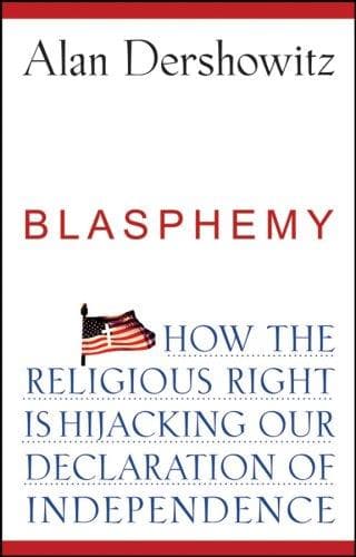 Cover of Blasphemy by Alan M. Dershowitz