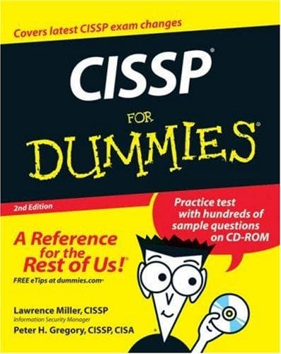 Cover of CISSP for dummies by Lawrence H. Miller