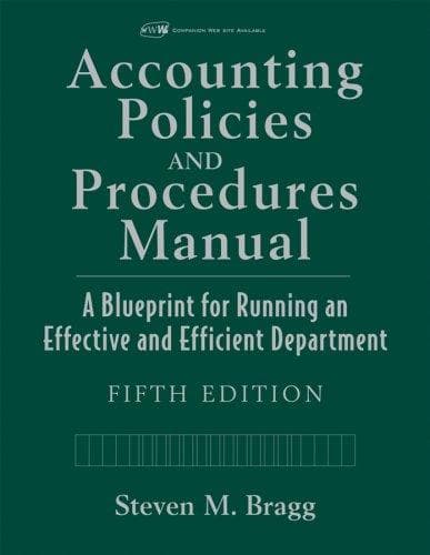 Cover of Accounting policies and procedures manual by Steven M. Bragg