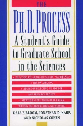 Cover of The Ph.D. process by Dale F. Bloom