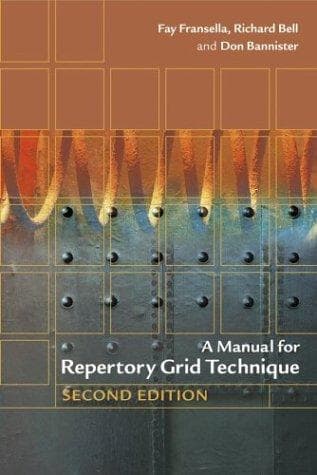 Cover of A manual for repertory grid technique by Fay Fransella