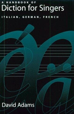 Cover of A handbook of diction for singers by Adams, David