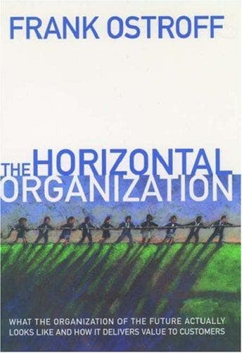 Cover of The horizontal organization by Frank Ostroff
