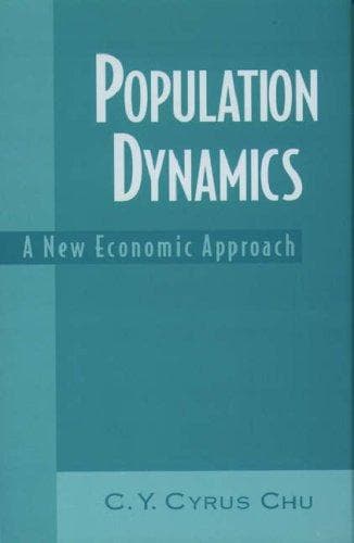 Cover of Population dynamics by C. Y. Cyrus Chu