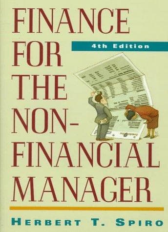 Cover of Finance for the nonfinancial manager by Herbert T. Spiro