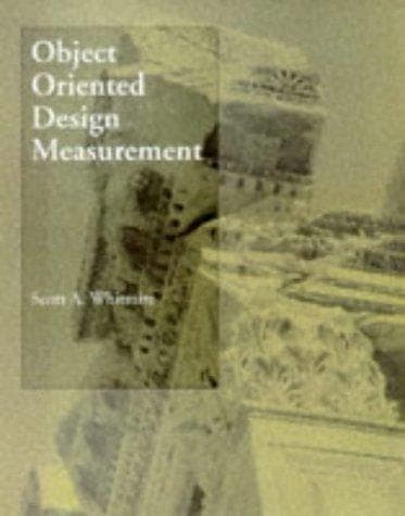 Cover of Object-oriented design measurement by Scott A. Whitmire