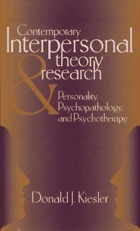 Cover of Contemporary interpersonal theory and research by Donald J. Kiesler