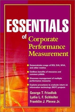 Cover of Essentials of corporate performance measurement by G. Thomas Friedlob