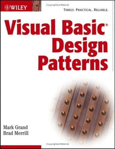 Cover of Visual Basic design patterns by Mark Grand