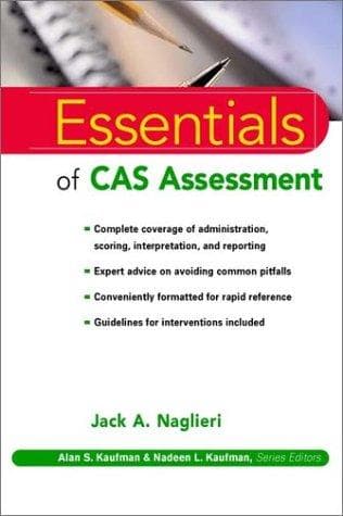 Cover of The essentials of CAS assessment by Jack A. Naglieri