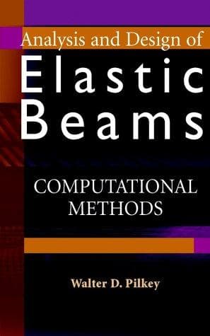 Cover of Analysis and design of elastic beams by Walter D. Pilkey