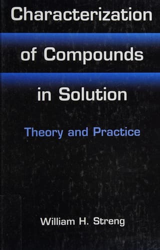 Cover of Characterization of compounds in solution by William H Streng