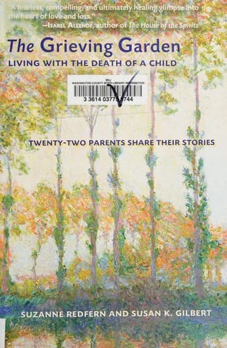 Cover of The grieving garden by Suzanne Redfern