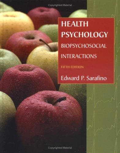 Cover of Health Psychology by Edward P. Sarafino