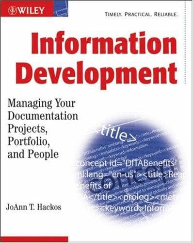 Cover of Information Development by JoAnn T. Hackos