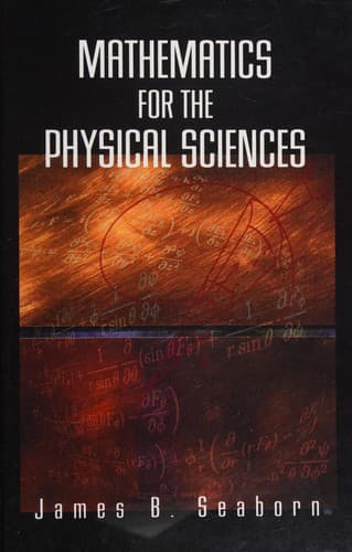 Cover of Mathematics for the physical sciences by James B Seaborn