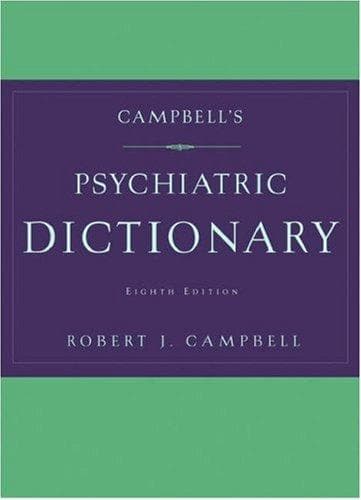Cover of Campbell's psychiatric dictionary by Robert Jean Campbell