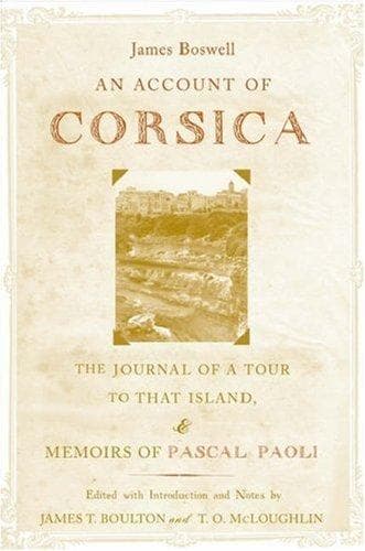 Cover of An account of Corsica, the journal of a tour to that island; and memoirs of Pascal Paoli by James Boswell