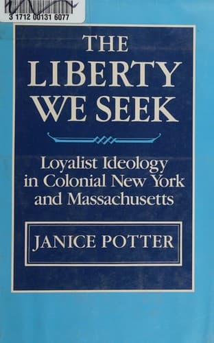 Cover of The liberty we seek by Janice Potter-MacKinnon