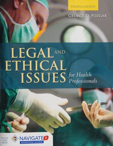 Cover of Legal and ethical issues for health professionals by George D. Pozgar