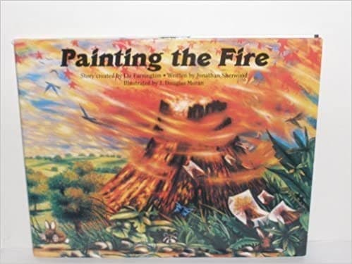 Cover of Painting the fire by Liz Farrington