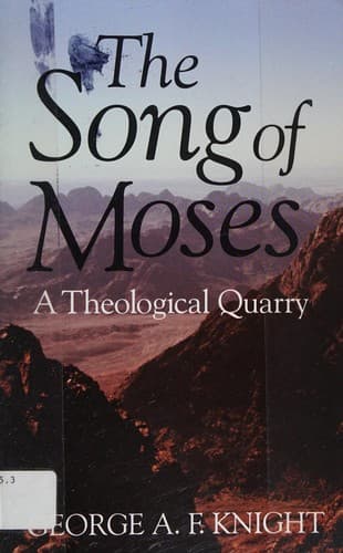 Cover of The song of Moses by George Angus Fulton Knight