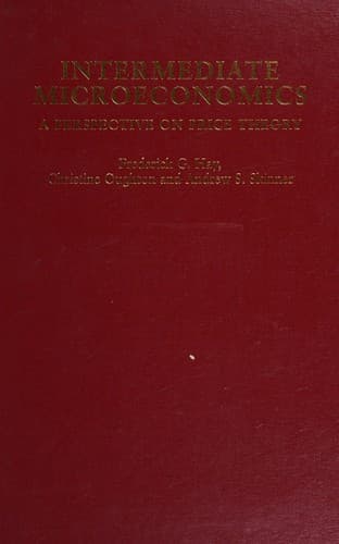 Cover of Intermediate microeconomics by Frederick G. Hay