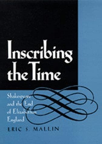 Cover of Inscribing the time by Eric Scott Mallin