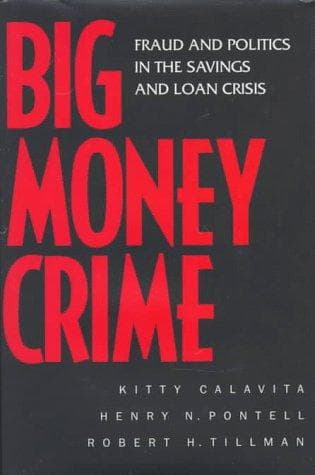 Cover of Big money crime by Kitty Calavita