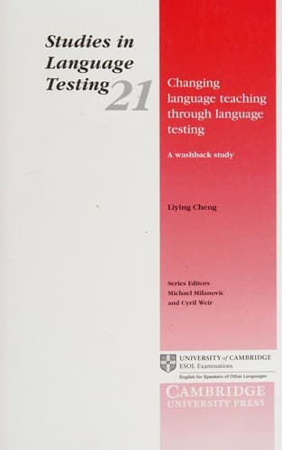 Cover of Changing language teaching through language testing by Liying Cheng