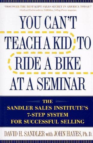 Cover of You can't teach a kid to ride a bike at a seminar by David H. Sandler