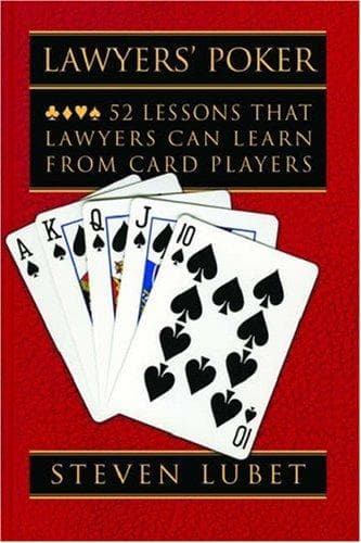 Cover of Lawyers' poker by Steven Lubet