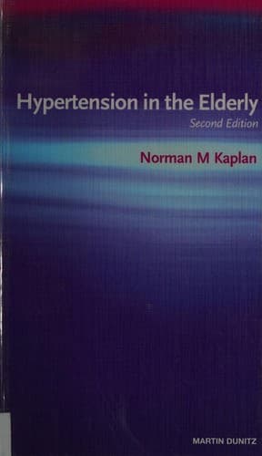 Cover of Hypertension in the elderly by Kaplan, Norman M
