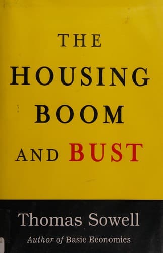 Cover of The housing boom and bust by Thomas Sowell