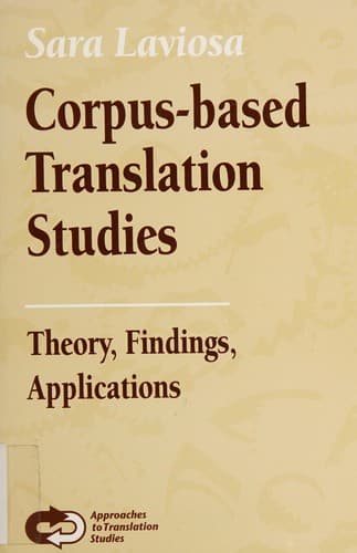 Cover of Corpus-based translation studies by Sara Laviosa