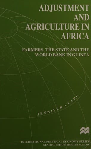 Cover of Adjustment and Agriculture in Africa by Jennifer Clapp