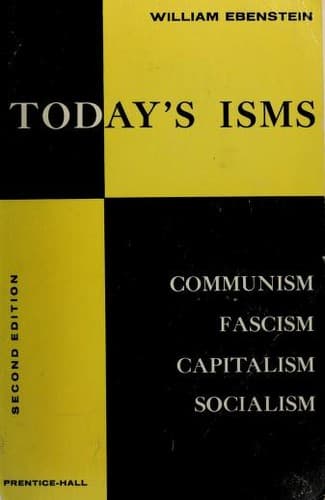 Cover of Today's isms by Alan O. Ebenstein