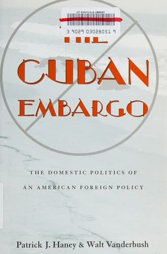 Cover of The Cuban embargo by Patrick Jude Haney